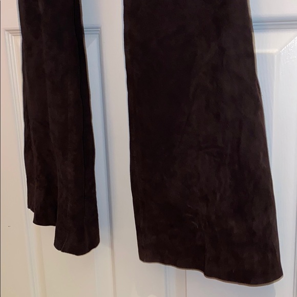 Vintage Prada Brown Suede Flared pants - Picture 9 of 13